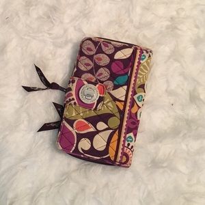 Vera Bradley Plum Crazy Turnlock Wallet